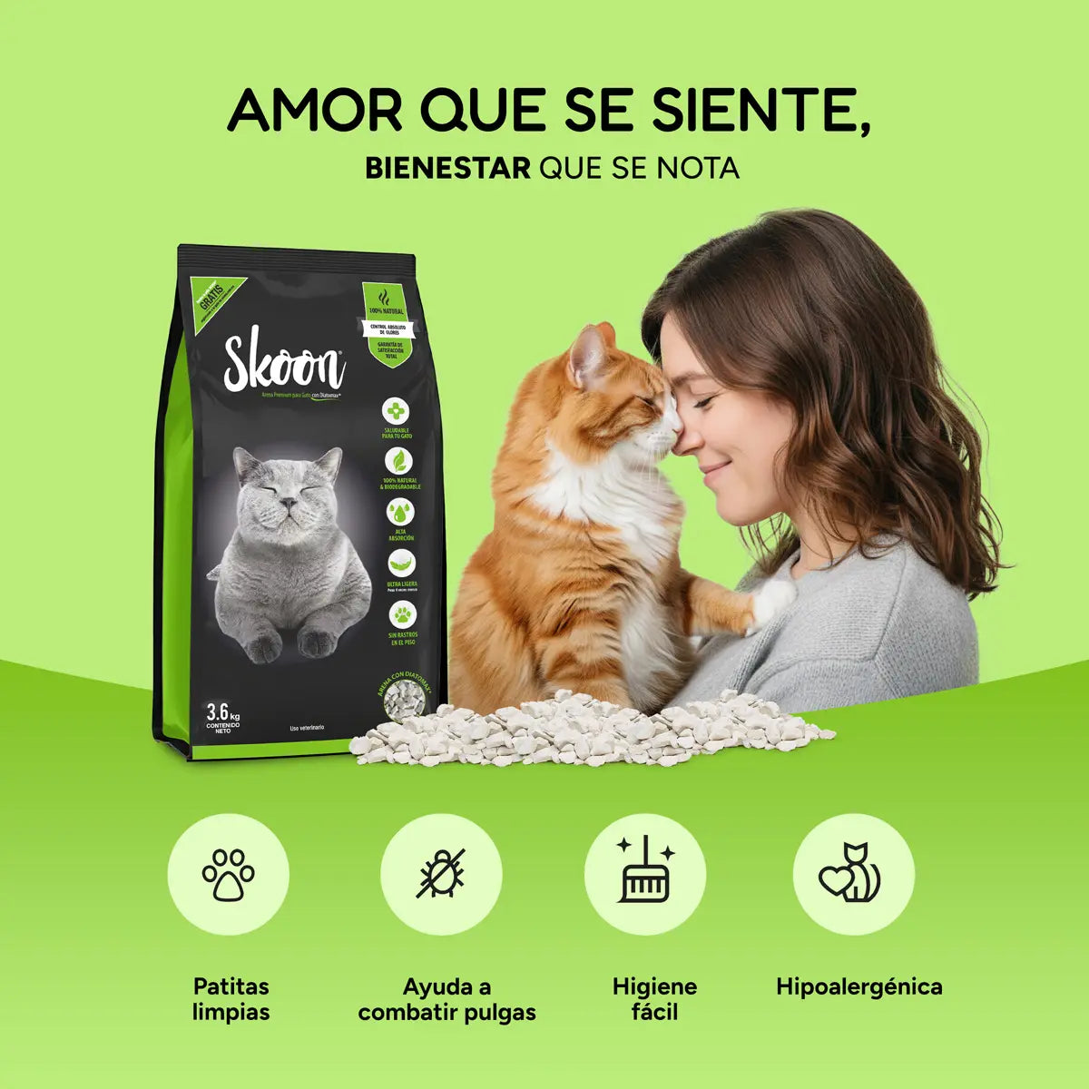 Arena para gatos premium Skoon