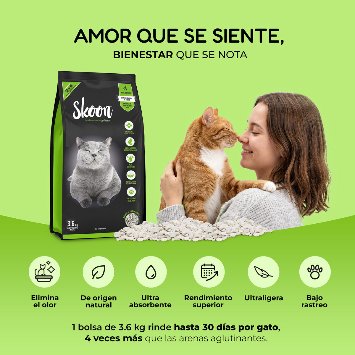 Arena para gatos premium Skoon