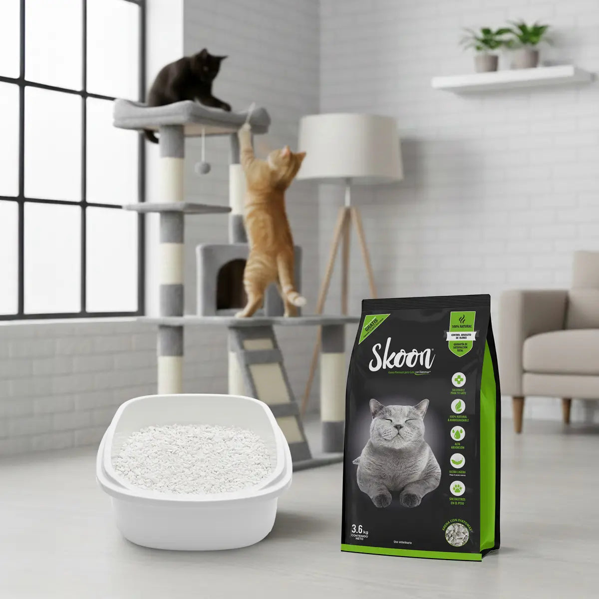 Arena para gatos premium Skoon
